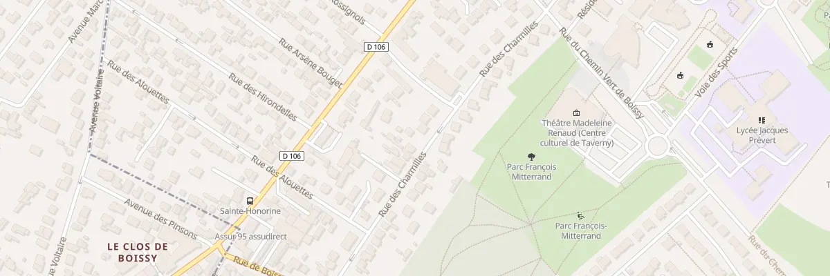 Plan du 27 Rue des Charmilles à Taverny