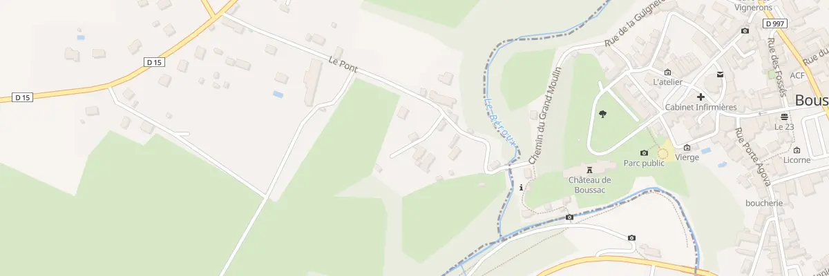 Plan du 38 Le Pont à Boussac-Bourg