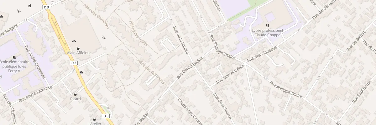 Plan du 126 Rue de la Source à Nanterre