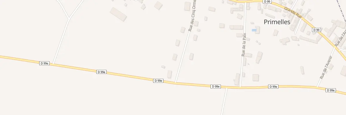 Plan du 12 Rue des Cinq Ormes à Primelles
