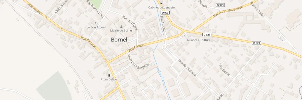 Plan du 1 Rue Carnot à Bornel