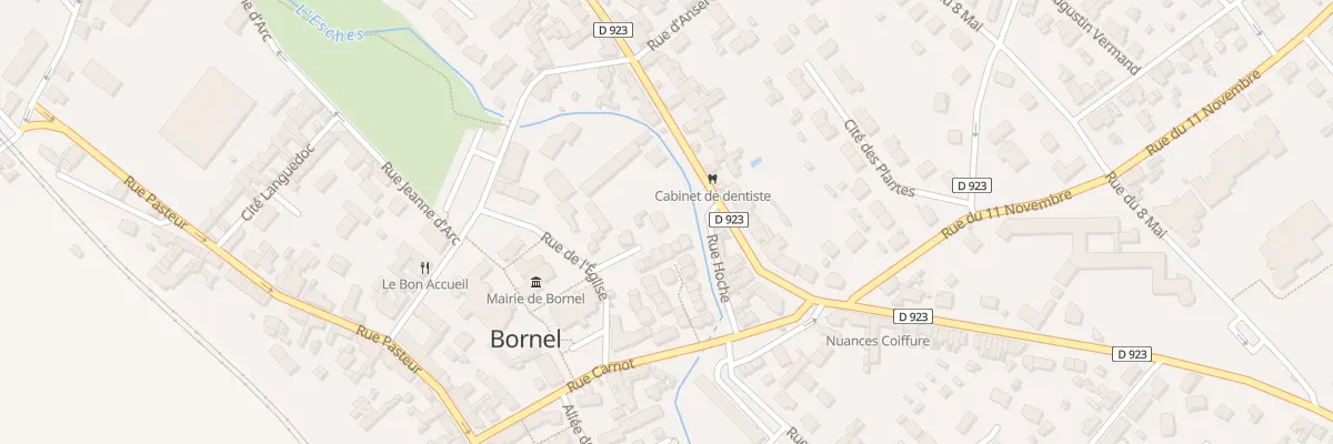 Plan du 2 Rue Carnot à Bornel