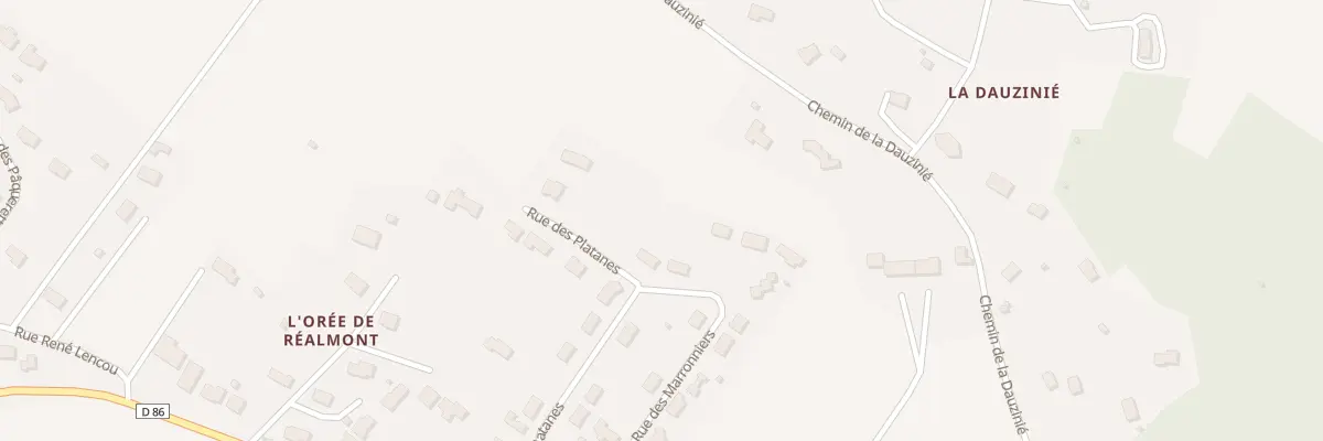 Plan du 12 Rue des Platanes à Réalmont