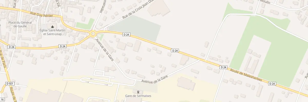 Plan du 14 Rue de Malesherbes à Sermaises