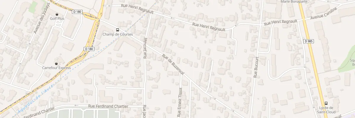 Plan du 68 Rue de Buzenval à Saint-Cloud