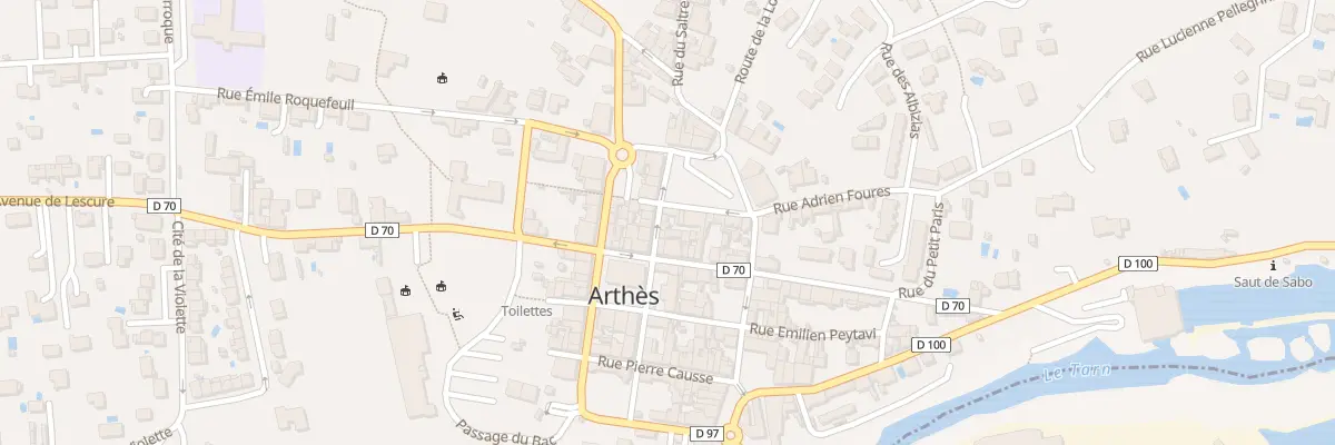 Plan du 8 Rue Serge Carrière à Arthès