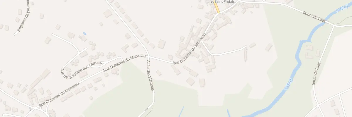 Plan du 22 Rue Duhamel du Monceau à Pithiviers-le-Vieil