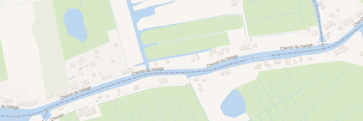 Plan du 34B Che du Halage à Houlle