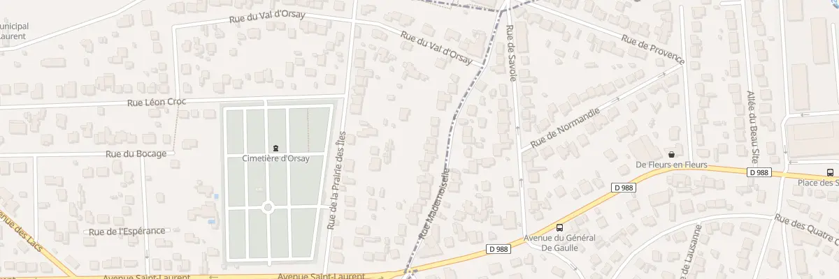 Plan du 16 Rue Mademoiselle à Orsay