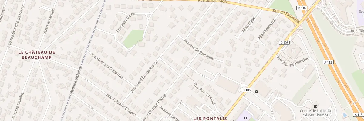 Plan du 22 Av Charles Peguy à Taverny