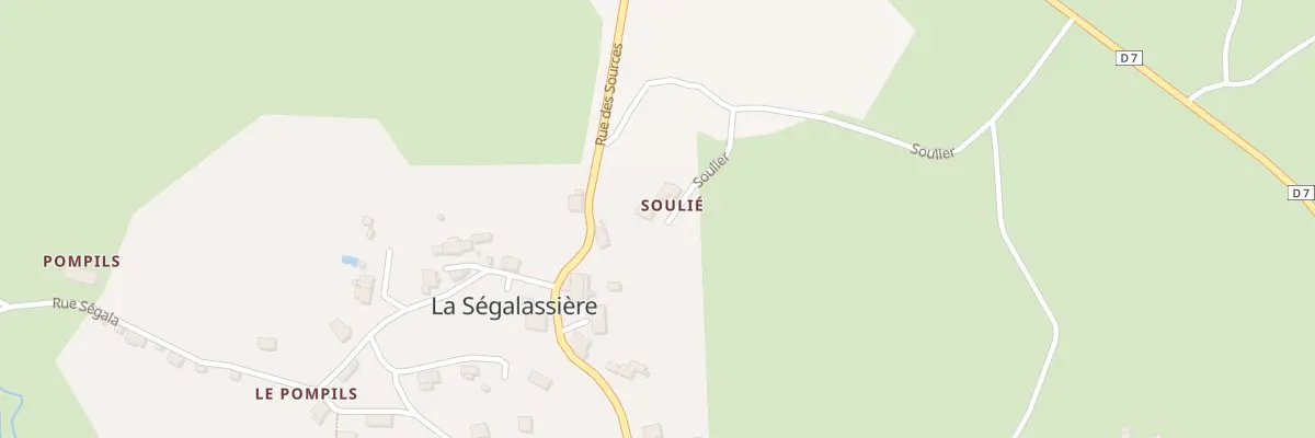 Plan du 5068 Soulier à La Ségalassière