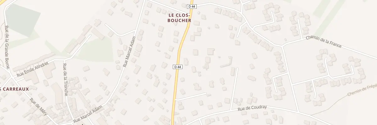 Plan du 16 Rte de Villiers-adam à Frépillon