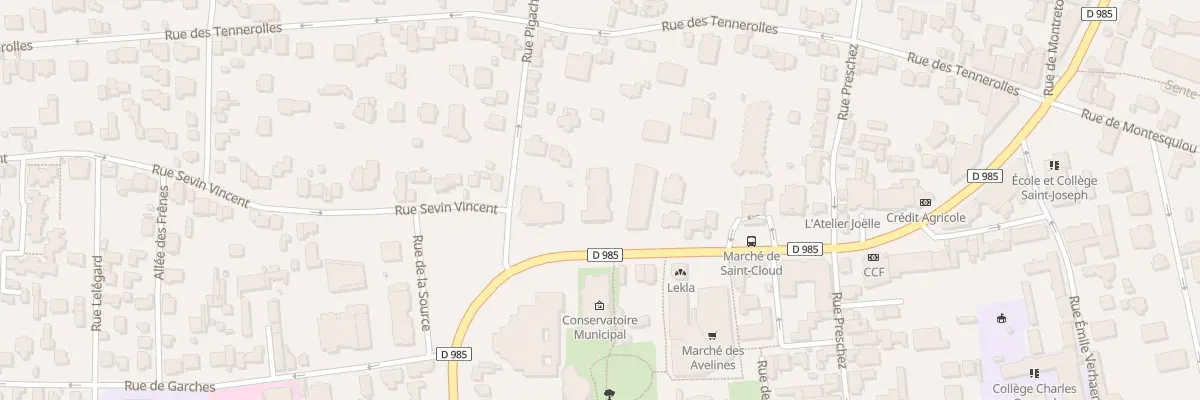 Plan du 23 Bd de la République à Saint-Cloud