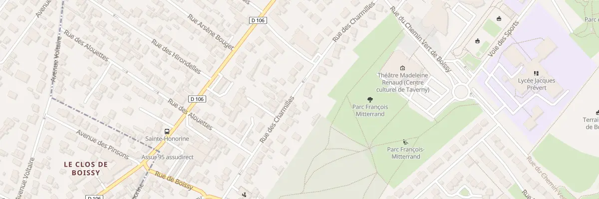 Plan du 30 Rue des Charmilles à Taverny