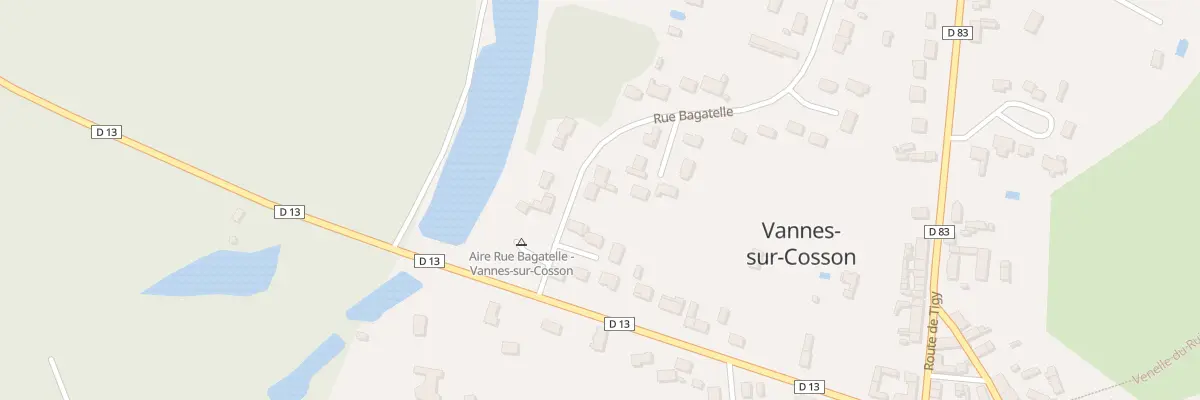 Plan du 7 Rue de Bagatelle à Vannes-sur-Cosson
