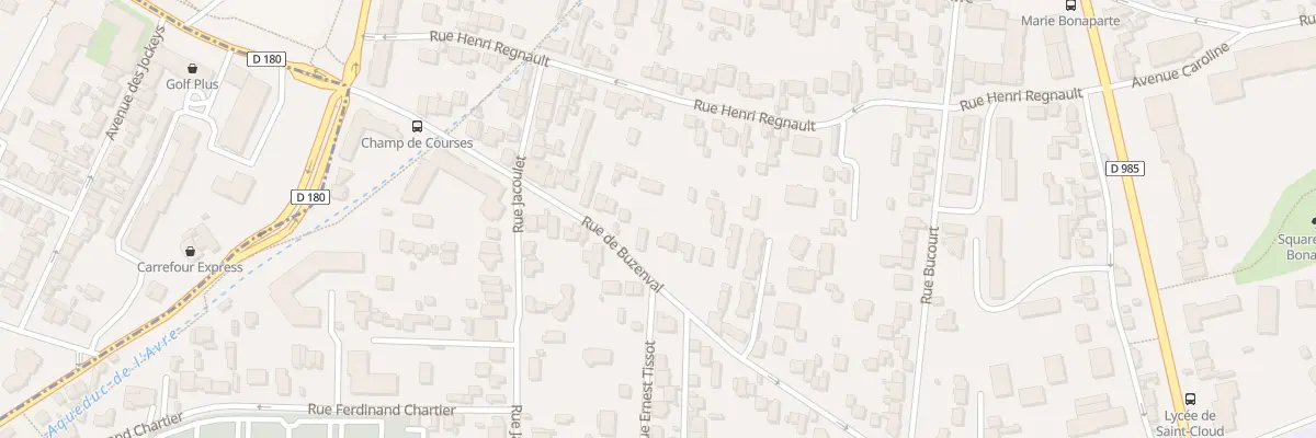 Plan du 66 Rue de Buzenval à Saint-Cloud