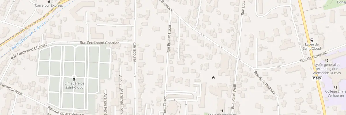 Plan du 16 Rue Ernest Tissot à Saint-Cloud
