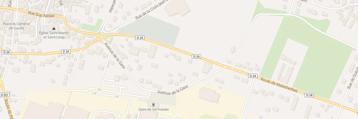Plan du 16 Rte de Malesherbes à Sermaises