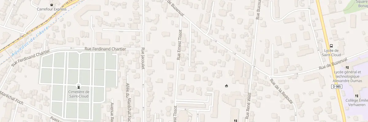 Plan du 18 Rue Ernest Tissot à Saint-Cloud