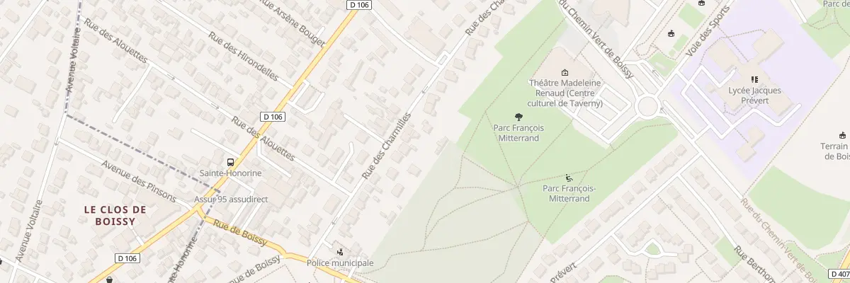 Plan du 28 Rue des Charmilles à Taverny