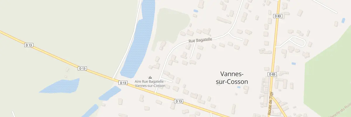 Plan du 8 Rue de Bagatelle à Vannes-sur-Cosson