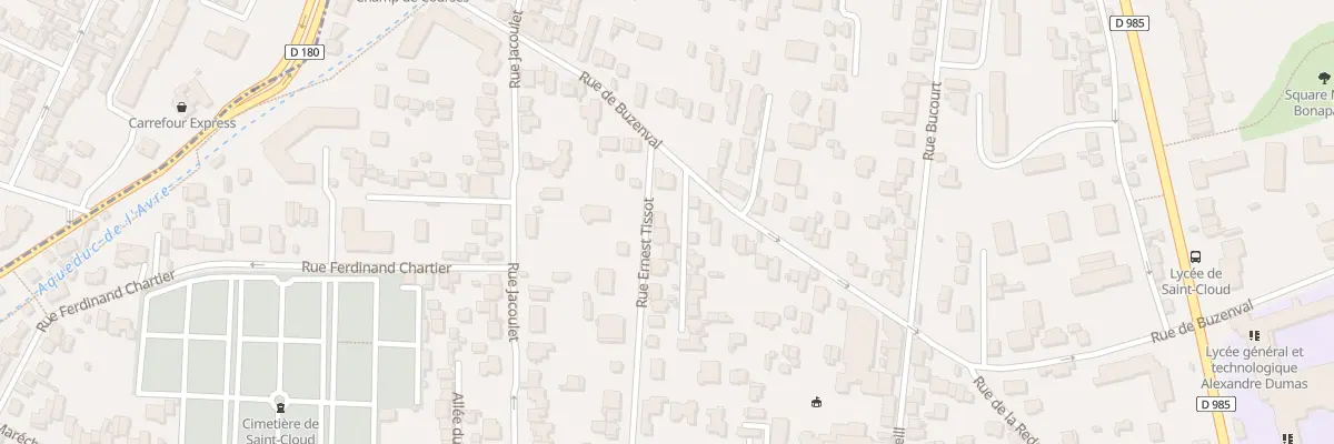 Plan du 28 Rue Ernest Tissot à Saint-Cloud