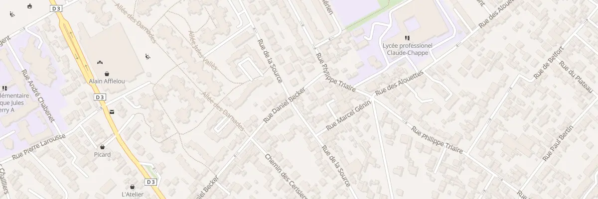 Plan du 107 Rue de la Source à Nanterre