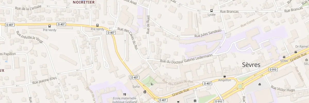 Plan du 2 Rue de Rueil à Sèvres