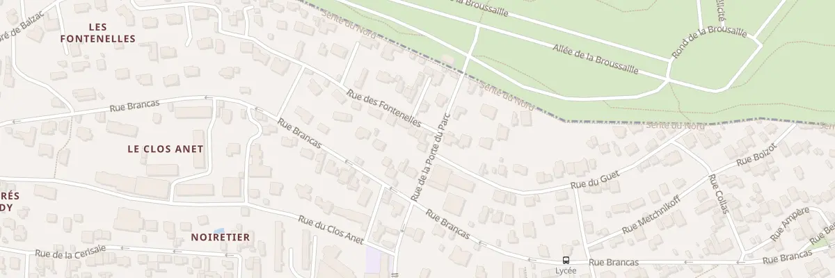 Plan du 3 Rue des Fontenelles à Sèvres