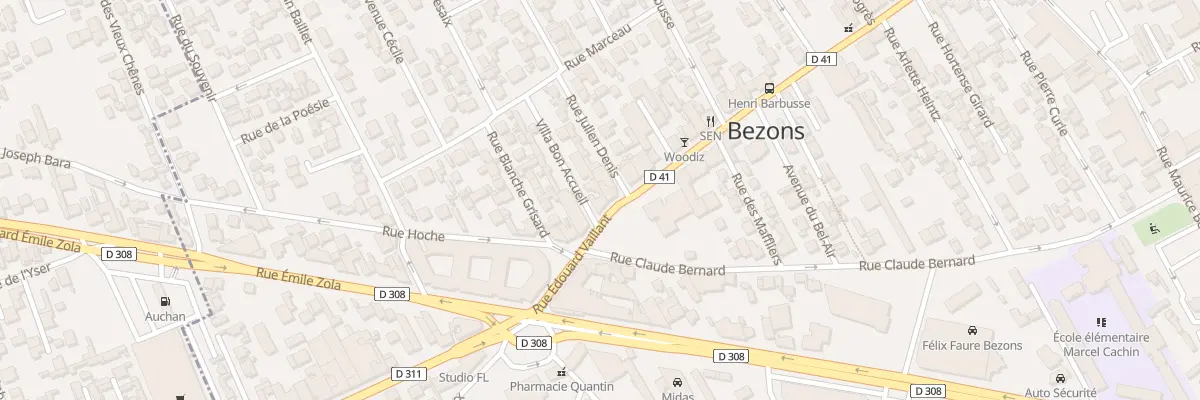 Plan du 148 Rue Edouard Vaillant à Bezons