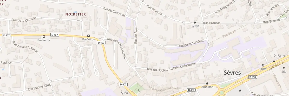 Plan du 2B Rue de Rueil à Sèvres