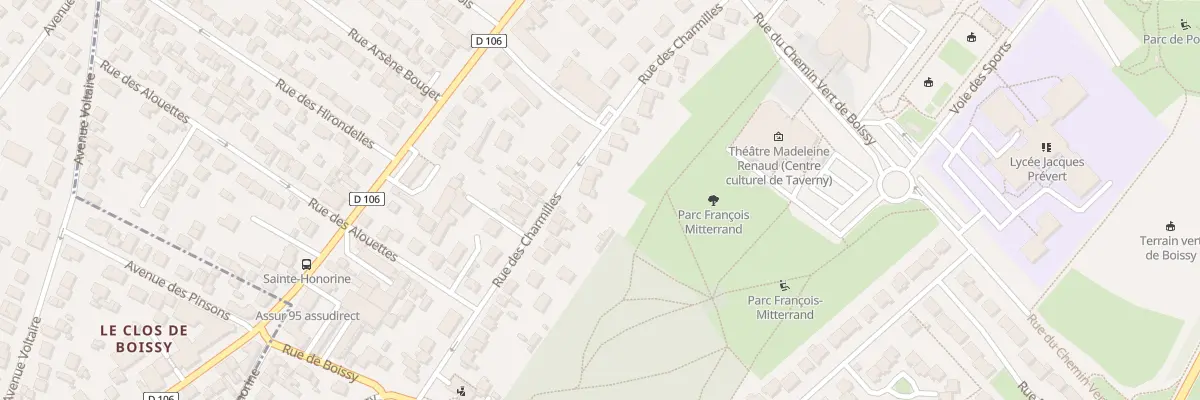 Plan du 40 Rue des Charmilles à Taverny
