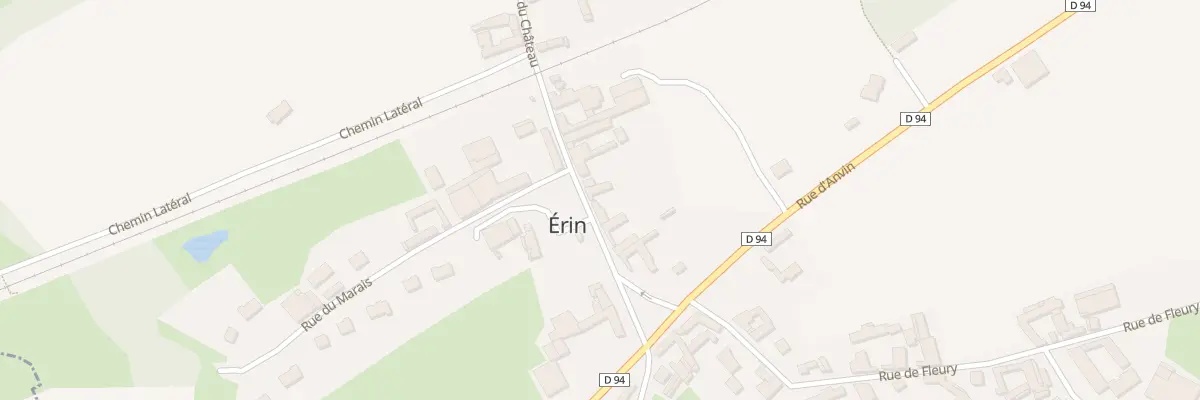 Plan du 6 Rue du Chateau à Érin