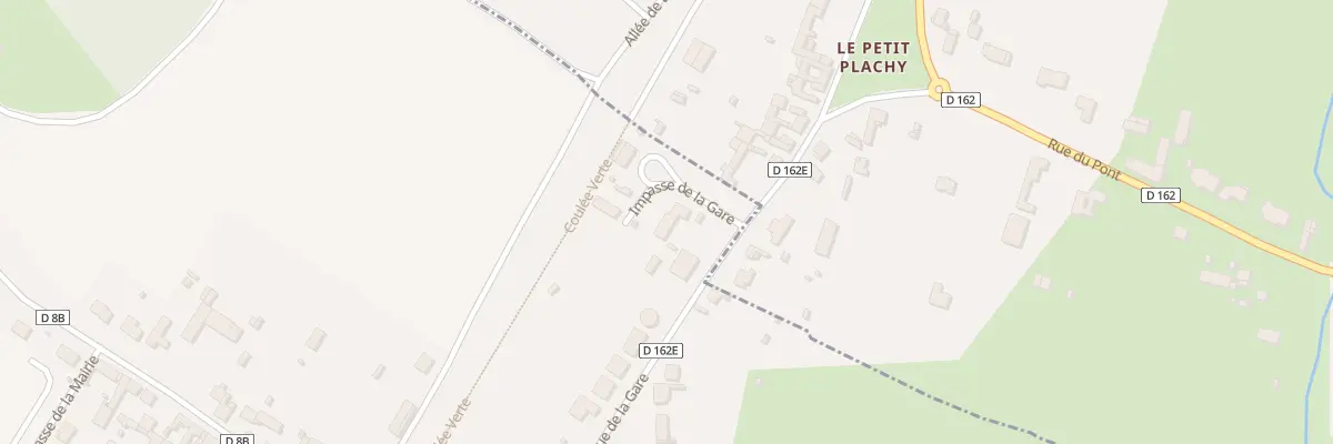 Plan du 1 Imp de la Gare à Prouzel