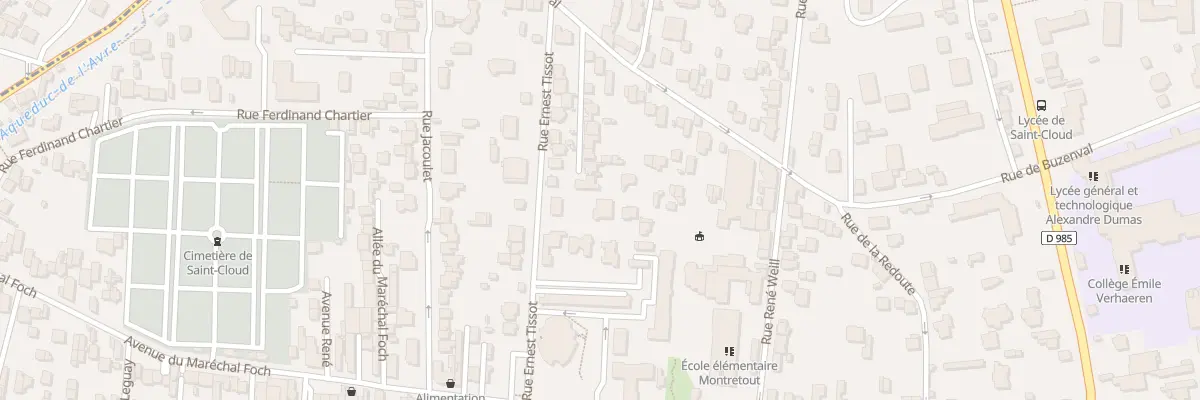 Plan du 12B Rue Ernest Tissot à Saint-Cloud