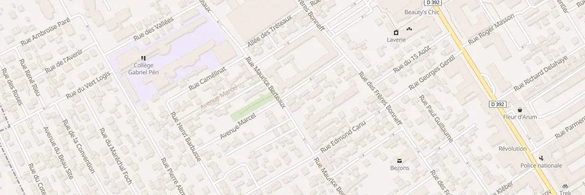 Plan du 136 Rue Maurice Berteaux à Bezons