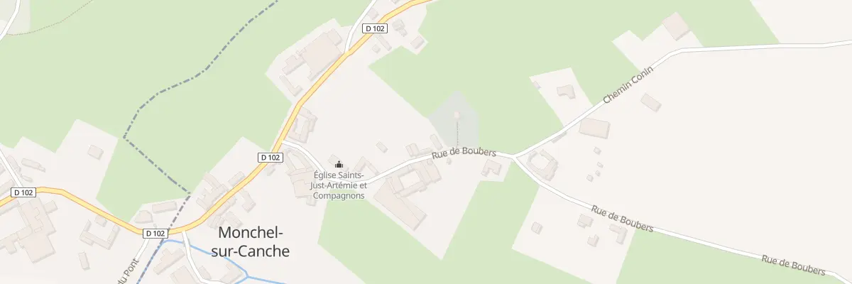 Plan du 7 Rue de Boubers à Monchel-sur-Canche