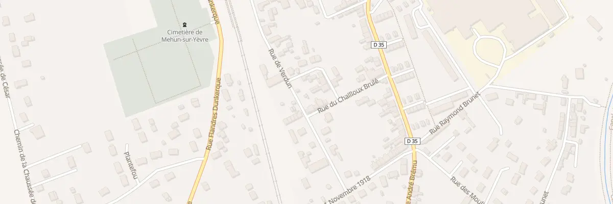 Plan du 23 Rue de Verdun à Mehun-sur-Yèvre