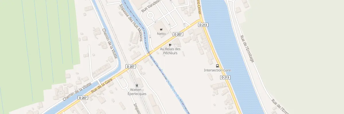 Plan du 15 Rue de la Gare à Watten
