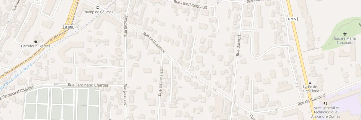 Plan du 58 Rue de Buzenval à Saint-Cloud
