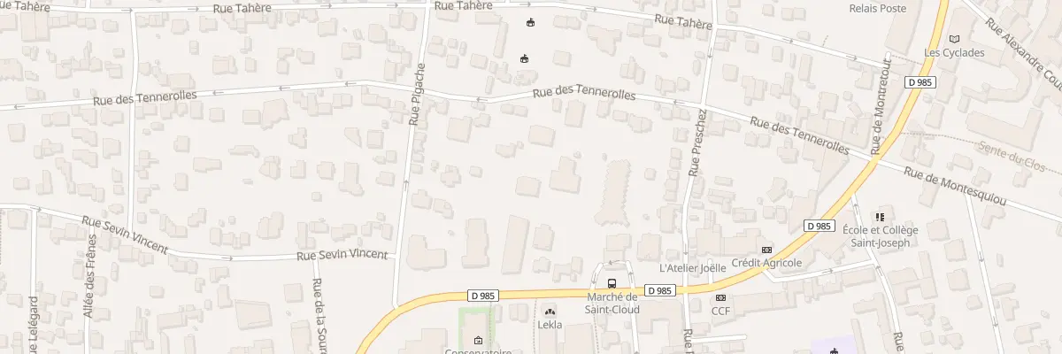 Plan du 51 Rue des Tennerolles à Saint-Cloud