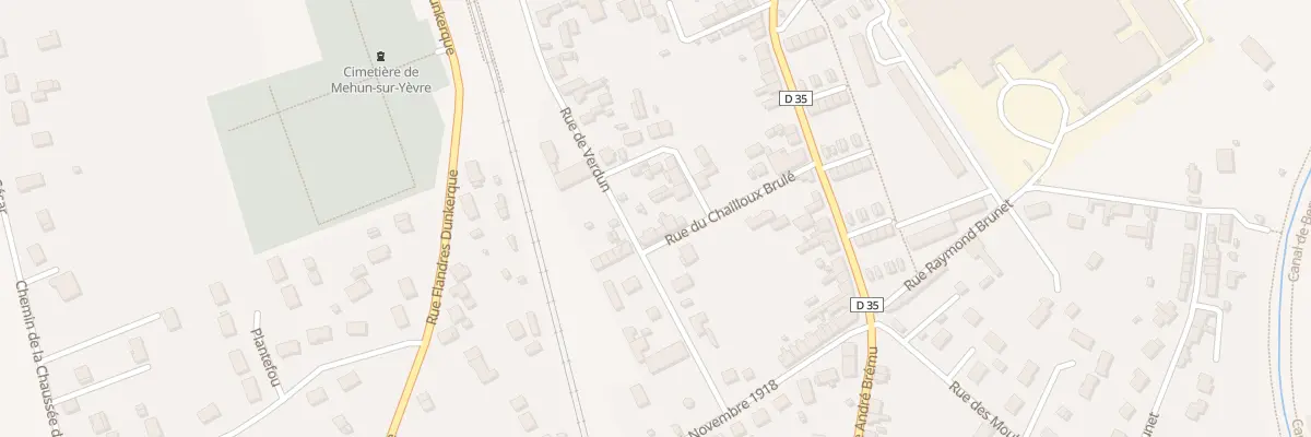 Plan du 6 Rue du Chailloux Brûlé à Mehun-sur-Yèvre