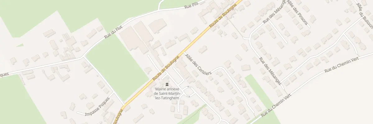 Plan du 2 All des Cerisiers à Saint-Martin-lez-Tatinghem