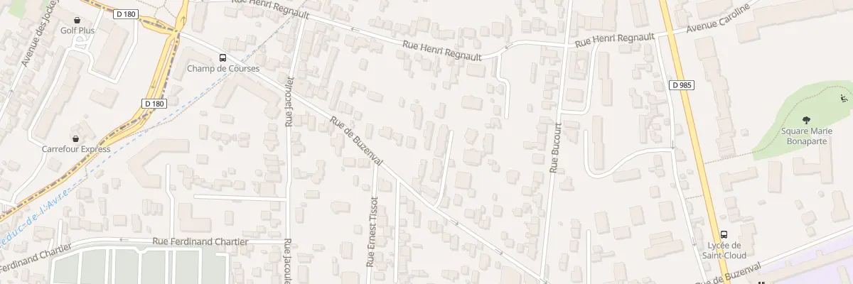 Plan du 58B Rue de Buzenval à Saint-Cloud