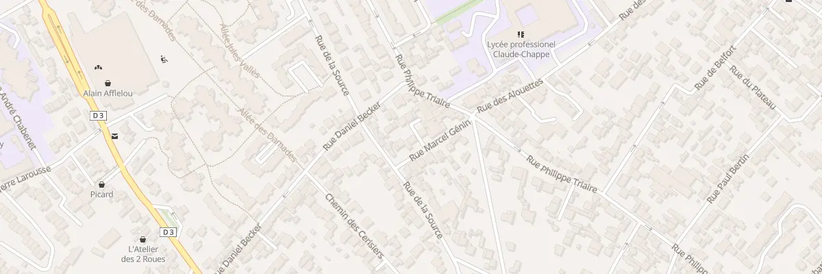 Plan du 10 Rue Marcel Génin à Nanterre