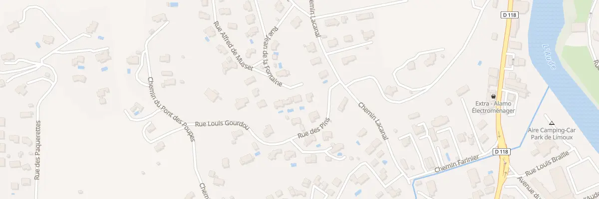 Plan du 16 Rue Jean de la Fontaine à Limoux