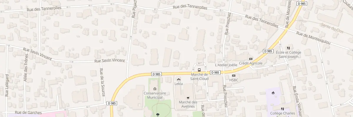 Plan du 27T Bd de la République à Saint-Cloud