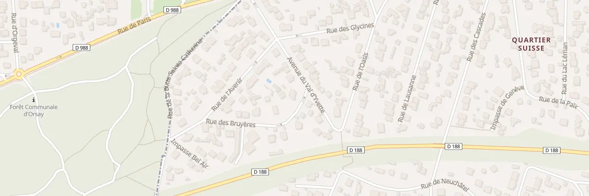Plan du 13 Rue des Bruyères à Villebon-sur-Yvette