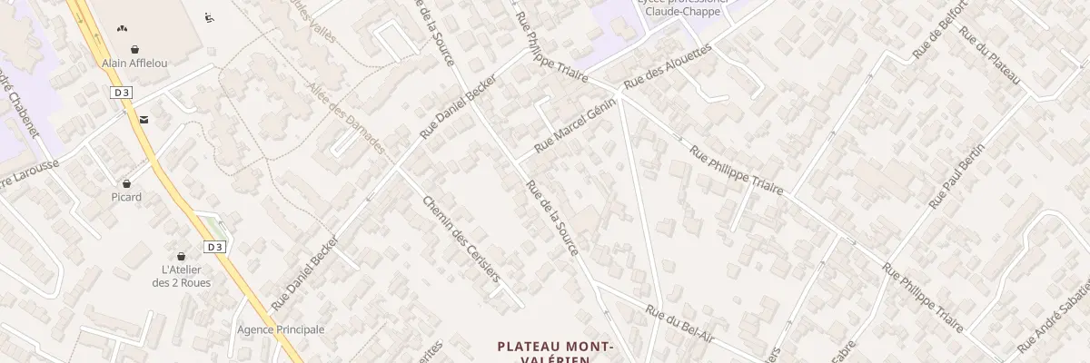 Plan du 127 Rue de la Source à Nanterre
