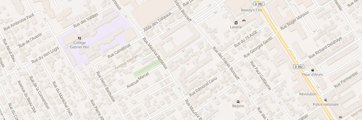 Plan du 134B Rue Maurice Berteaux à Bezons